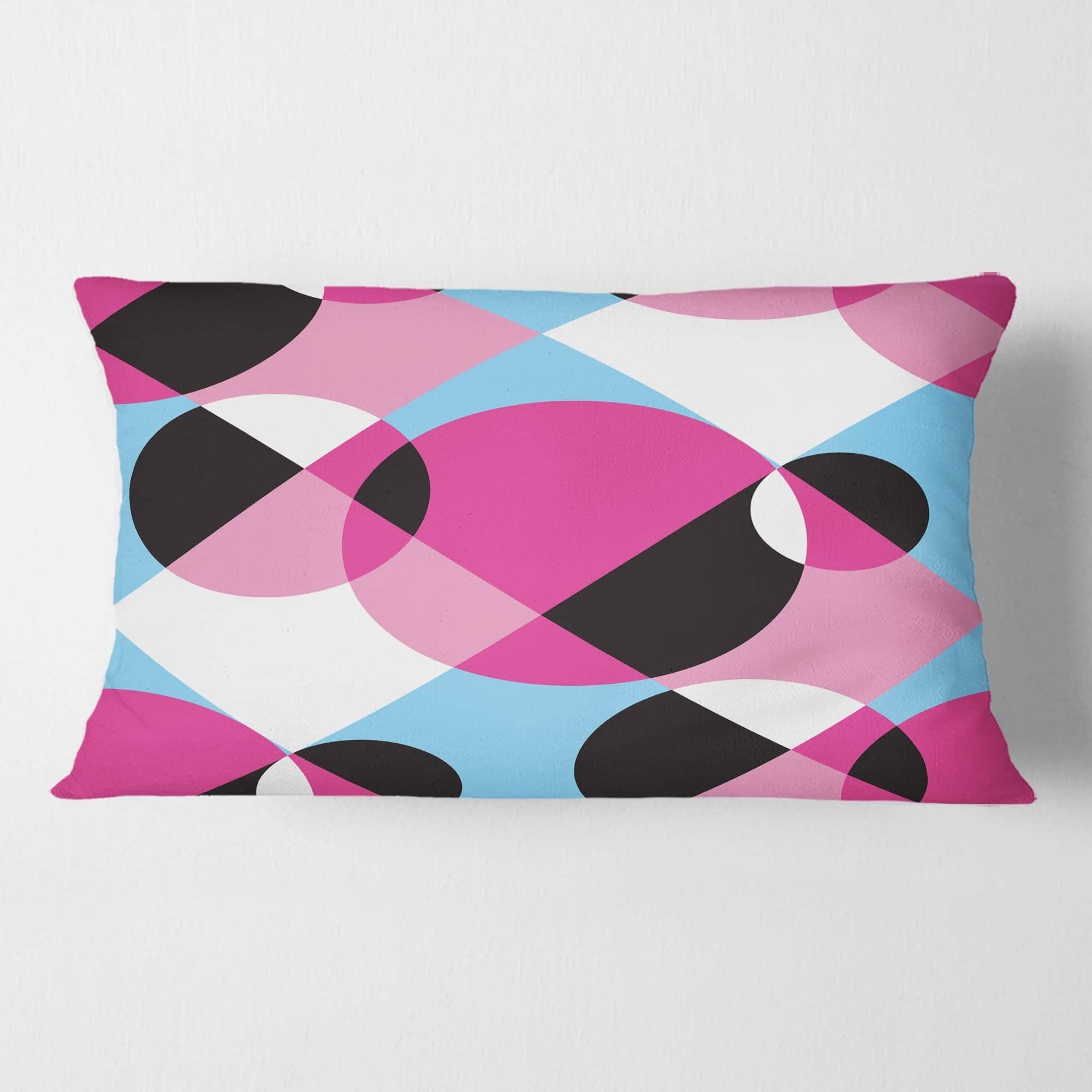 Designart 'Abstract Geometric Retro I' Mid-Century Modern Throw Pillow ...