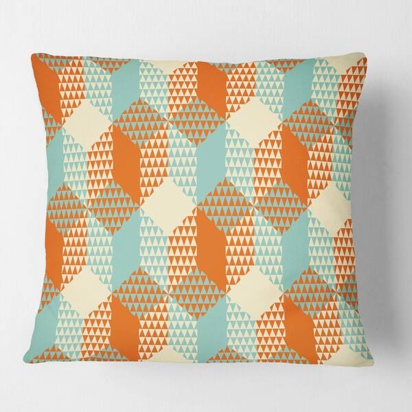 Better Homes & Gardens Blue Hexagon Decorative Throw Pillow, 18 x 18