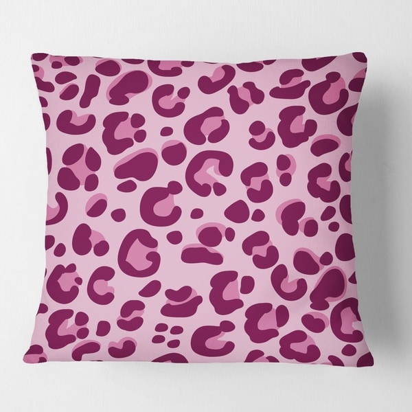 Pink leopard throw outlet pillow