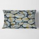 preview thumbnail 3 of 1, Designart 'Golden Marble Design IV' Mid-Century Modern Throw Pillow 12 x 20