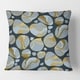 preview thumbnail 2 of 1, Designart 'Golden Marble Design IV' Mid-Century Modern Throw Pillow 18 x 18
