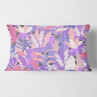 Fantasy Flowers in Purple' Mid Century 3D purple | Plush throw pillows, Sofa