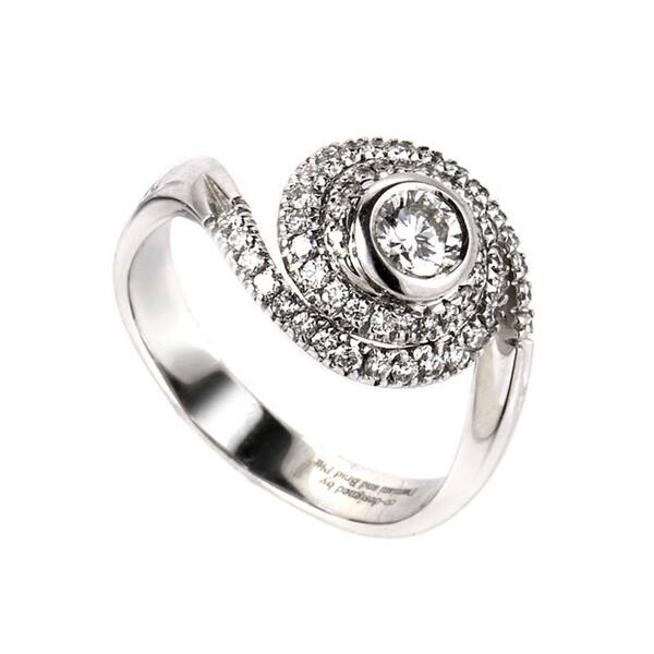 swirl diamond ring