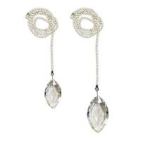 Royal Designs Fan and Light Bulb Shaped Pull Chain Set - Nickel Plated, Two Pair