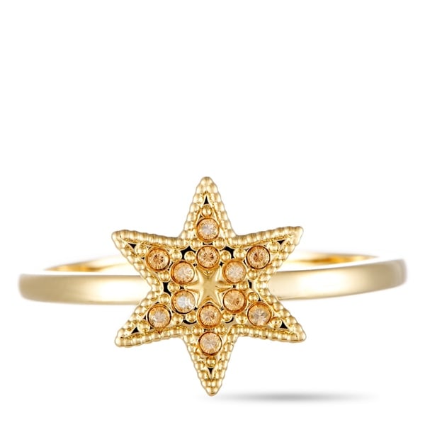 swarovski crystal star ring
