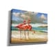 Epic Graffiti 'Beach Scene Flamingos' by Chris Vest, Giclee Canvas Wall ...