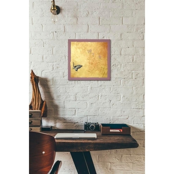 Epic Graffiti 'Butterfly R' by Zigen Tanabe, Giclee Canvas Wall Art, 12"x12"