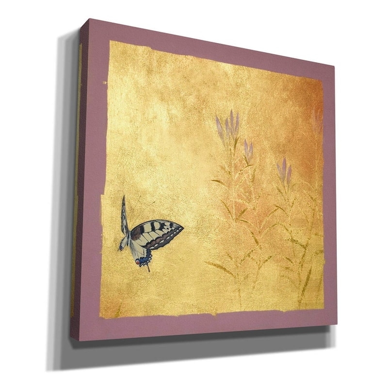 Epic Graffiti 'Butterfly R' by Zigen Tanabe, Giclee Canvas Wall Art, 12"x12"
