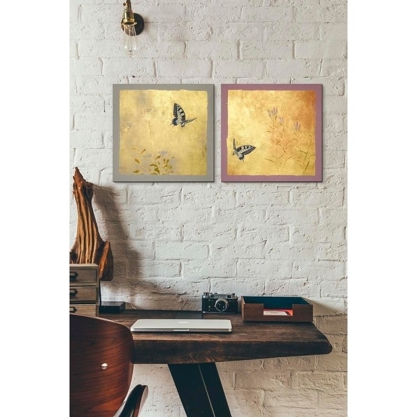Epic Graffiti 'Butterfly R' by Zigen Tanabe, Giclee Canvas Wall Art, 12"x12"