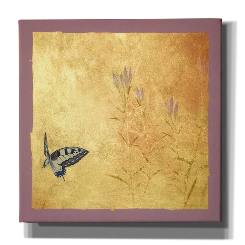 Epic Graffiti 'Butterfly R' by Zigen Tanabe, Giclee Canvas Wall Art, 12"x12" - 12 x 12