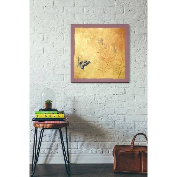 Epic Graffiti 'Butterfly R' by Zigen Tanabe, Giclee Canvas Wall Art, 12"x12"