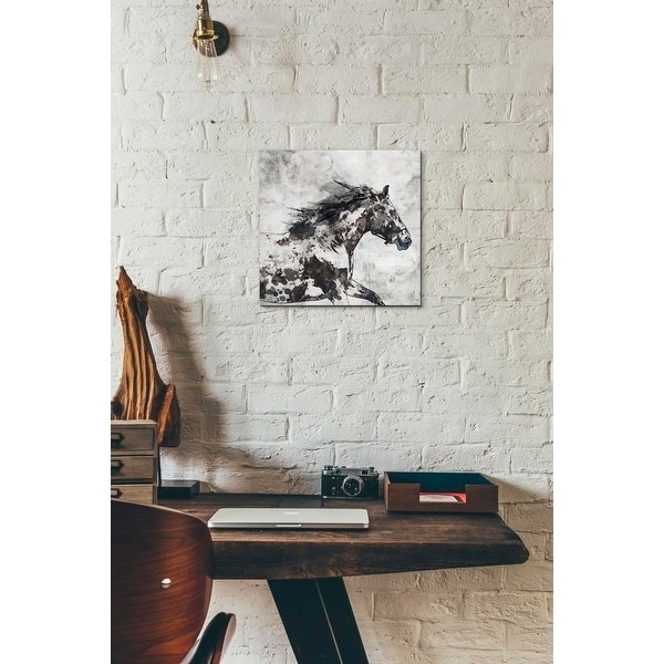 Epic Graffiti 'Bay Horse 4' by Irena Orlov, Giclee Canvas Wall Art, 12"x12"