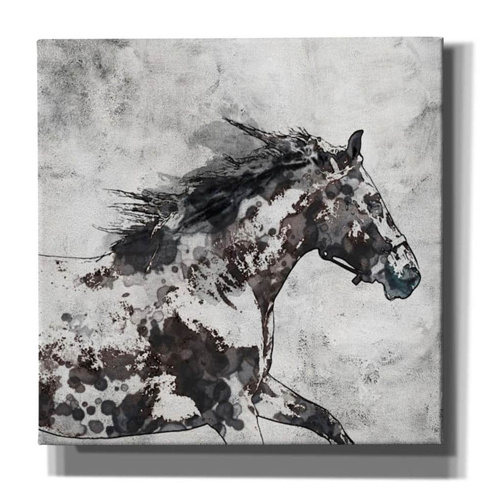 Epic Graffiti 'Bay Horse 4' by Irena Orlov, Giclee Canvas Wall Art, 12"x12"