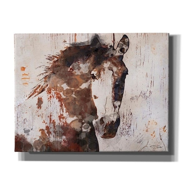 Epic Graffiti 'Brown 2 Gorgeous Horse' by Irena Orlov Canvas Wall Art - 34 x 26