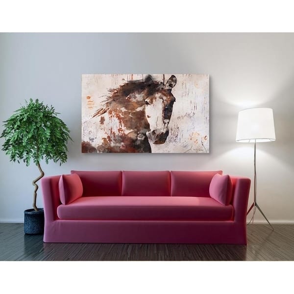 Epic Graffiti 'Brown 2 Gorgeous Horse' by Irena Orlov Canvas Wall Art