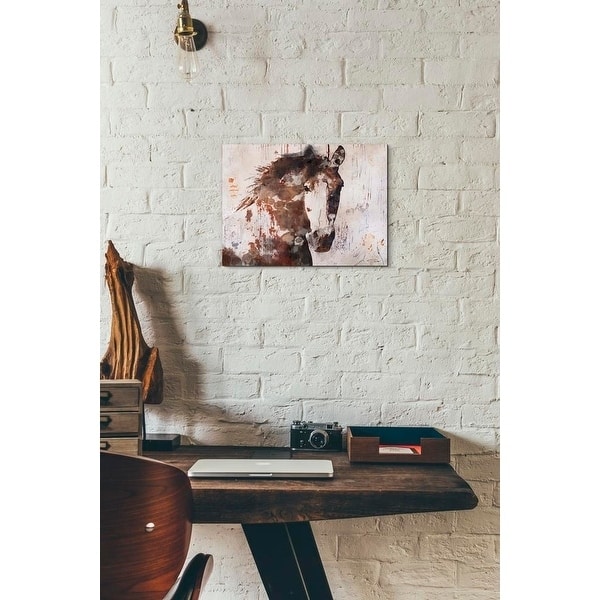 Epic Graffiti 'Brown 2 Gorgeous Horse' by Irena Orlov Canvas Wall Art