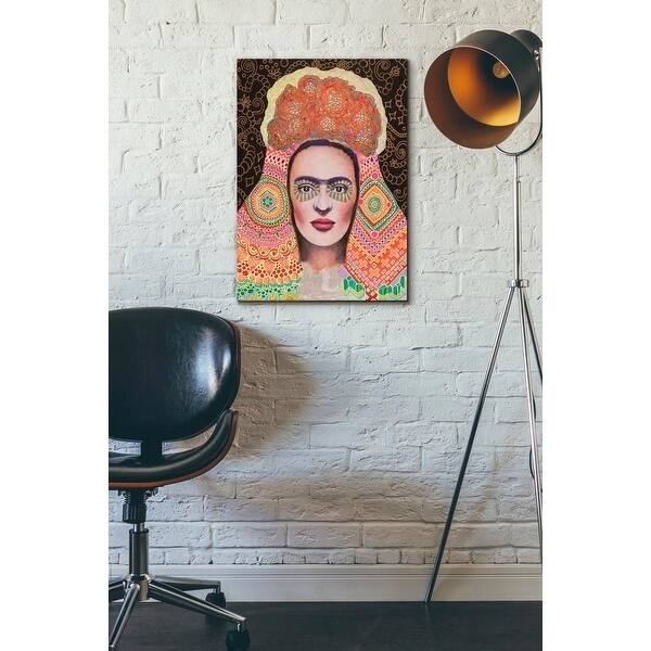 Epic Graffiti 'Frida Santa Muerte' by Surma and Guillen, Giclee Canvas Wall Art, 12"x16"