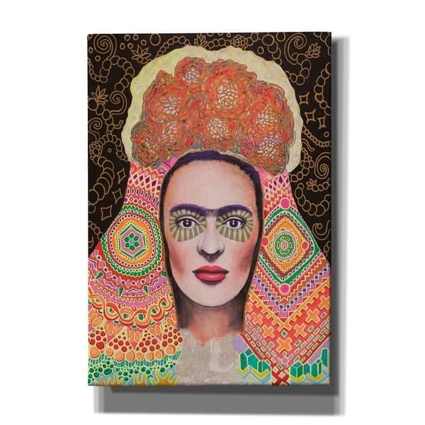Epic Graffiti 'Frida Santa Muerte' by Surma and Guillen, Giclee Canvas Wall Art, 12"x16" - 18 x 26