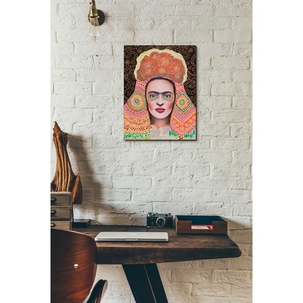 Epic Graffiti 'Frida Santa Muerte' by Surma and Guillen, Giclee Canvas Wall Art, 12"x16"