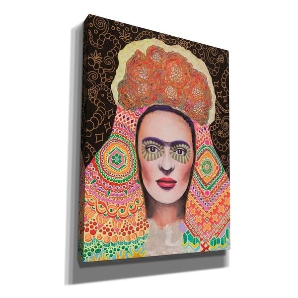 Epic Graffiti 'Frida Santa Muerte' by Surma and Guillen, Giclee Canvas Wall Art, 12"x16"