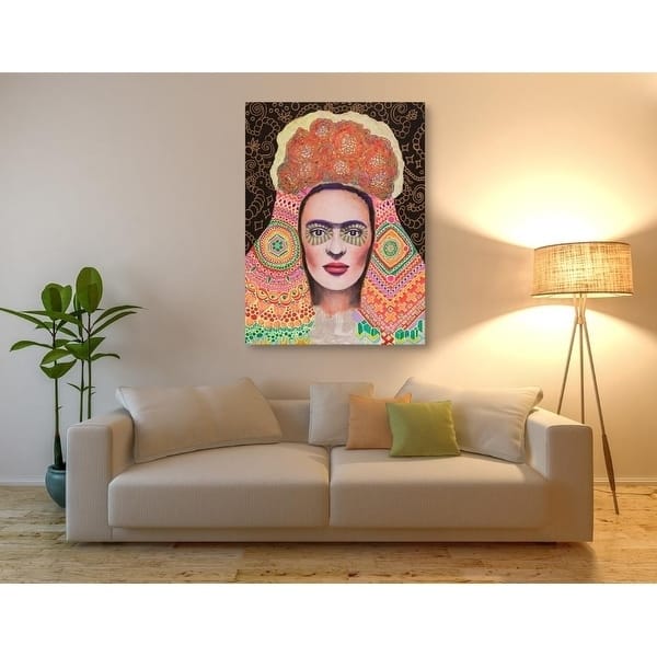 Epic Graffiti 'Frida Santa Muerte' by Surma and Guillen, Giclee Canvas Wall Art, 12"x16"