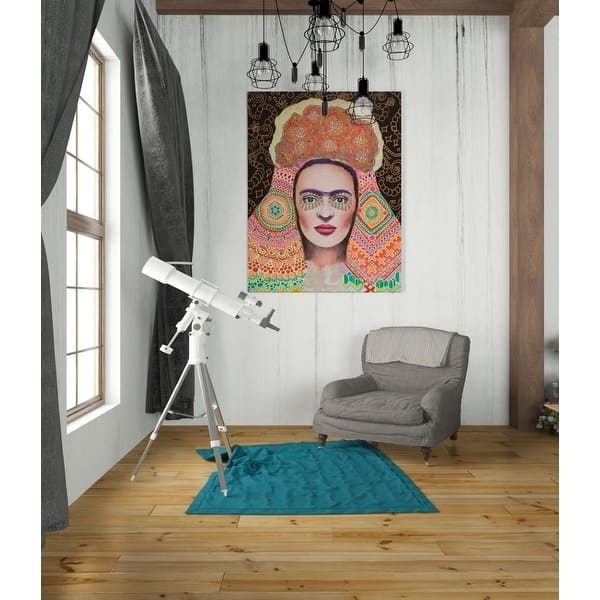 Epic Graffiti 'Frida Santa Muerte' by Surma and Guillen, Giclee Canvas Wall Art, 12"x16"