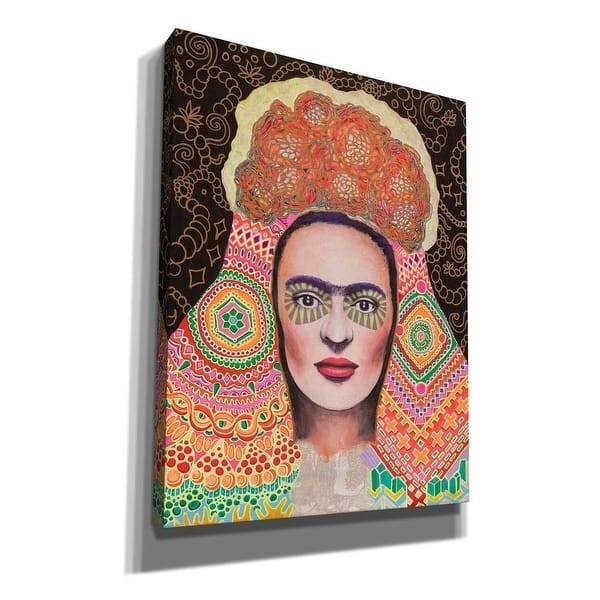Epic Graffiti 'Frida Santa Muerte' by Surma and Guillen, Giclee Canvas Wall Art, 12"x16"