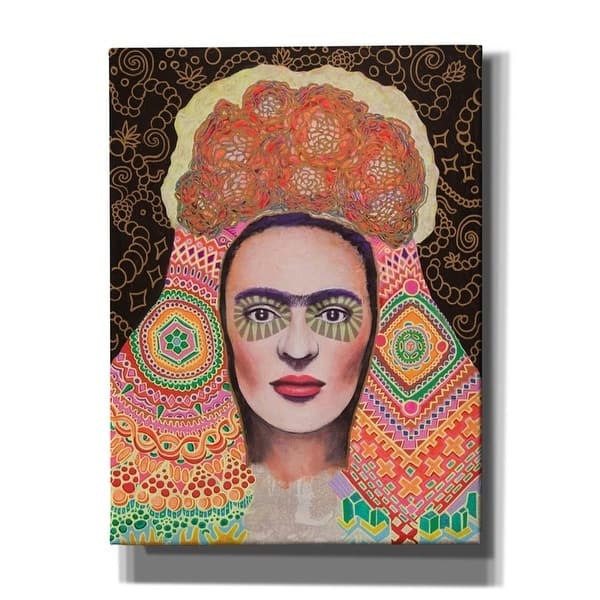 Epic Graffiti 'Frida Santa Muerte' by Surma and Guillen, Giclee Canvas Wall Art, 12"x16"