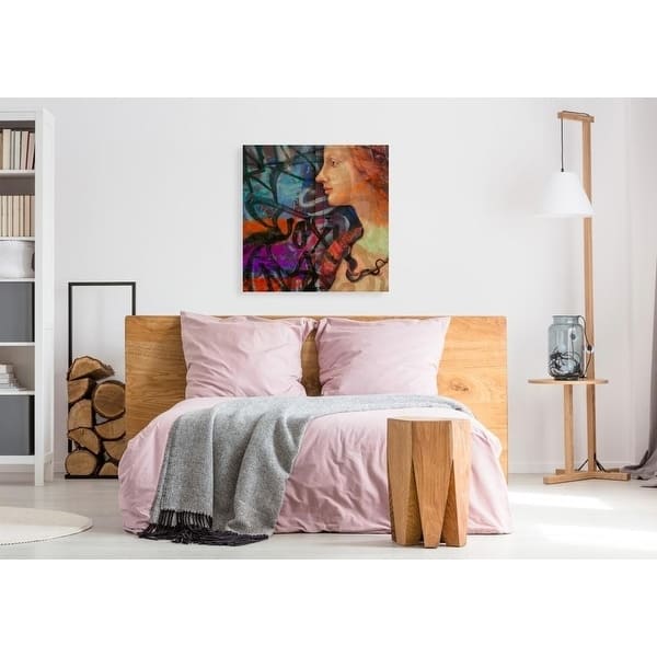 Epic Graffiti 'Classic Graffiti 2' by Karen Smith, Giclee Canvas Wall Art, 12"x12"