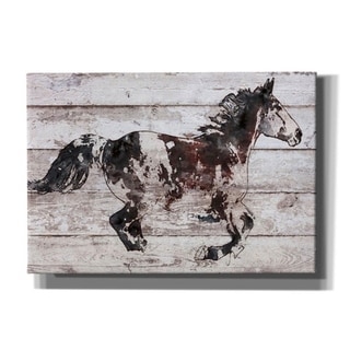 Epic Graffiti 'Running Arabian Horse' by Irena Orlov, Giclee Canvas ...