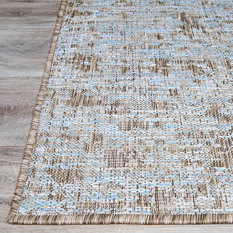 The Curated Nomad Federa Tan Indoor/ Outdoor Area Rug