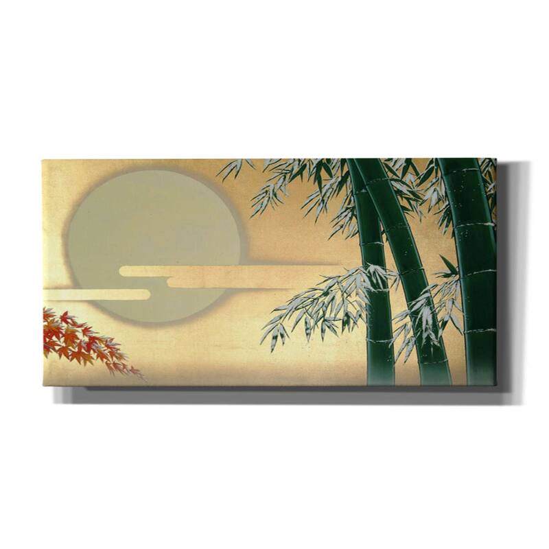 Epic Graffiti 'Bamboo' by Zigen Tanabe, Giclee Canvas Wall Art, 24"x12"