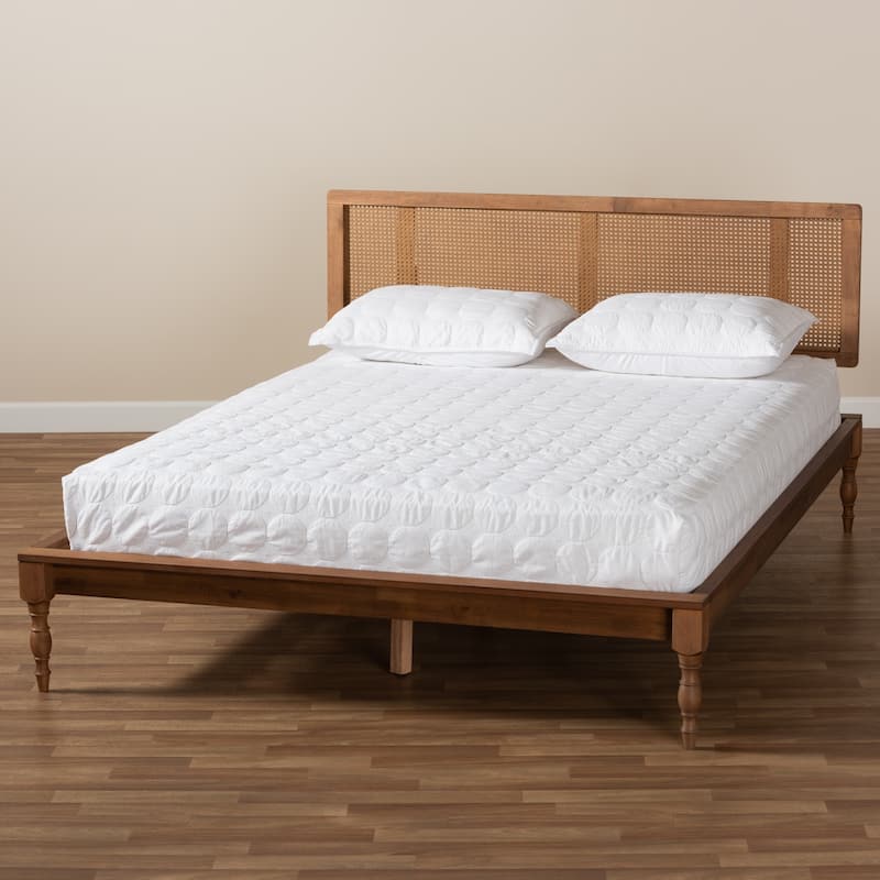 Carson Carrington Ullared Wood and Synthetic Rattan Platform Bed