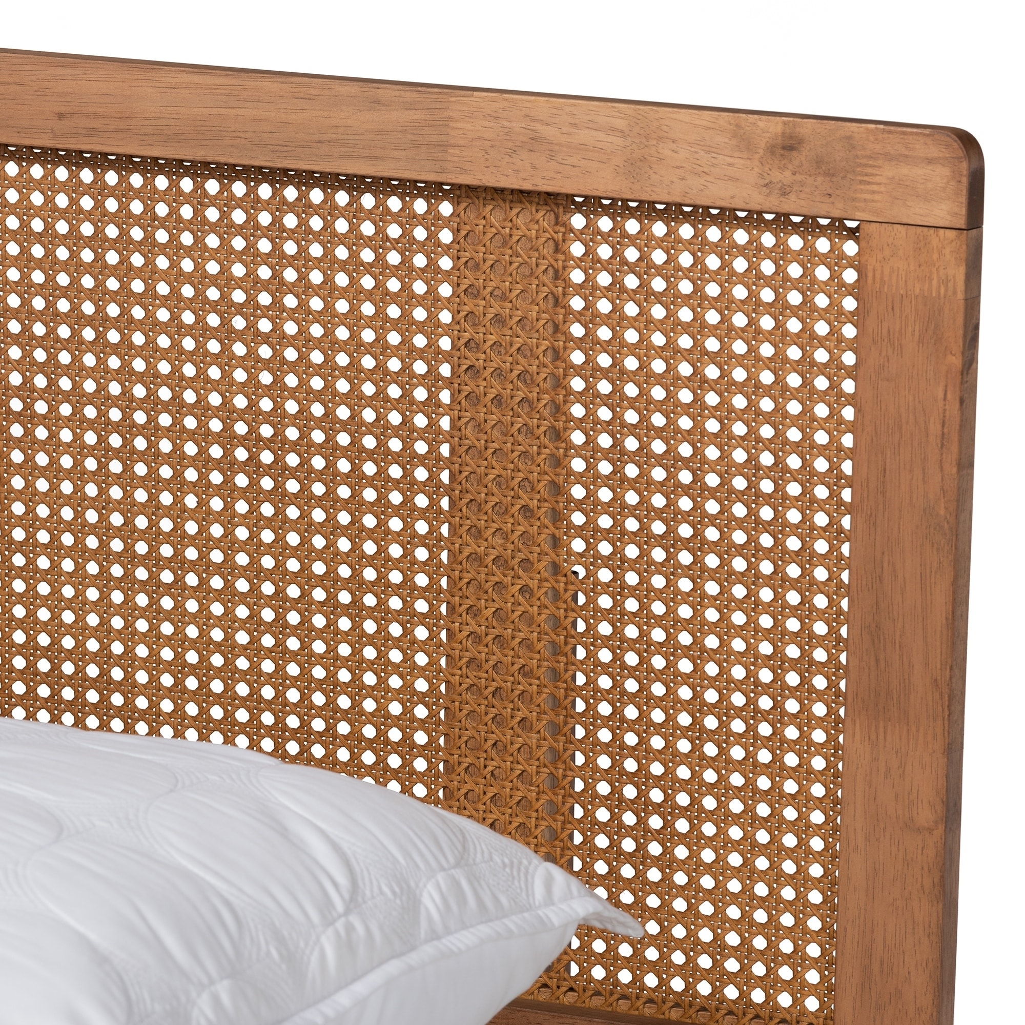 Carson carrington ullared wood on sale and synthetic rattan platform bed