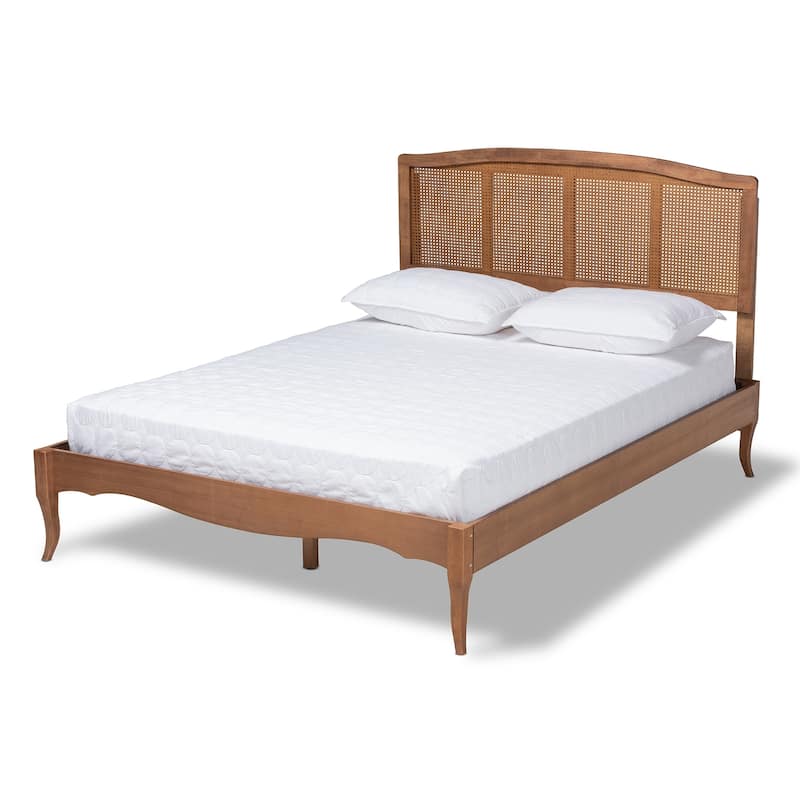 Carson Carrington Banga Wood and Synthetic Rattan Platform Bed - King