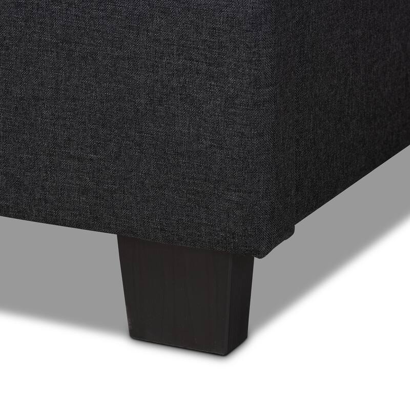 Ansa Modern and Contemporary Fabric Upholstered Bed