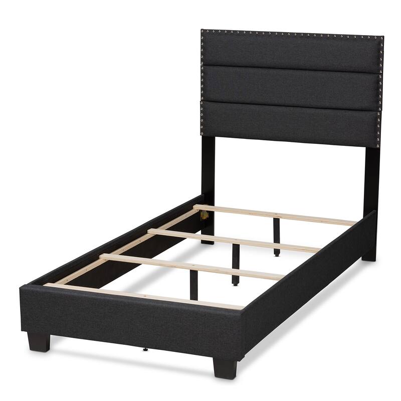 Ansa Modern and Contemporary Fabric Upholstered Bed