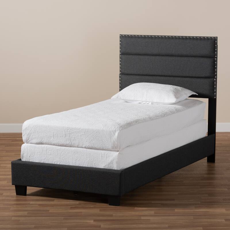 Ansa Modern and Contemporary Fabric Upholstered Bed