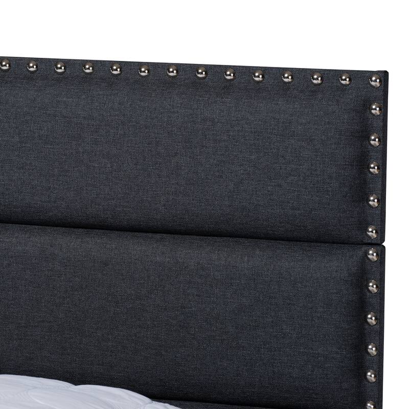 Ansa Modern and Contemporary Fabric Upholstered Bed