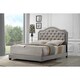 Emerald Home Kieran Grey Traditional Nailhead Tufted Platform Bed - Thumbnail 12