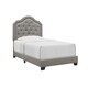 Emerald Home Kieran Grey Traditional Nailhead Tufted Platform Bed - Thumbnail 2