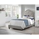 Emerald Home Kieran Grey Traditional Nailhead Tufted Platform Bed - Thumbnail 0