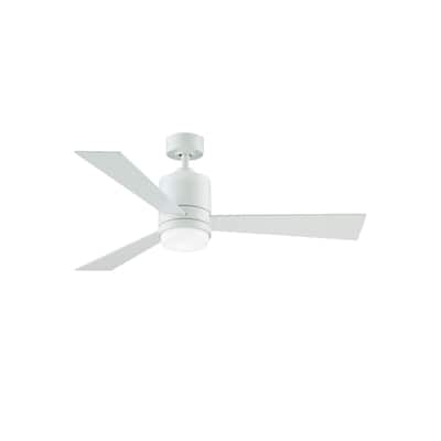 Upright 48" Ceiling Fan - Matte White with LED