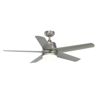 Berlin - 52 inch - Brushed Nickel with Brushed Nickel Blades and LED