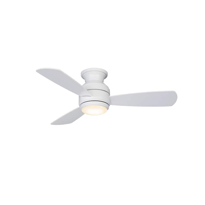 Level - 44 inch - Matte White with Matte White Blades and LED
