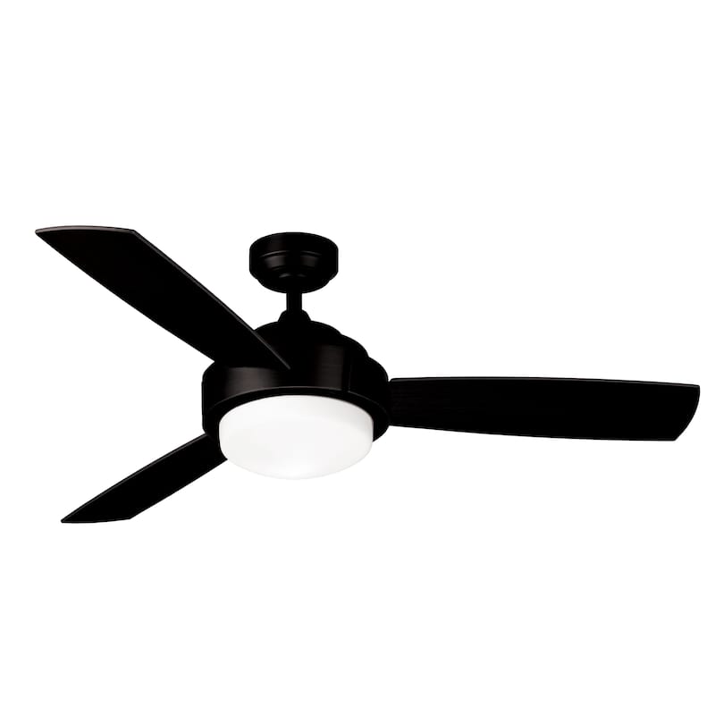 Coop - 52 inch - Black with Black Blades and LED