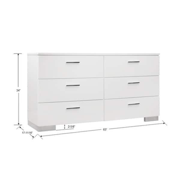 Shop Copper Grove Hallein 6 Drawer Modern Dresser On Sale Free