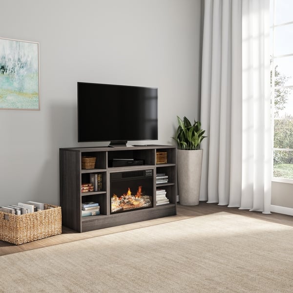 Shop Electric Fireplace Tv Stand With Adjustable Heat Light By