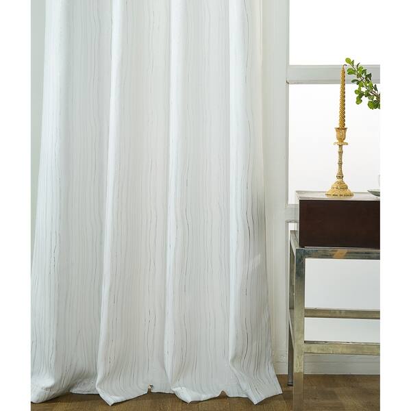 Shop Kodiak Striped Metallic Blackout Grommet Curtain Panel Pair