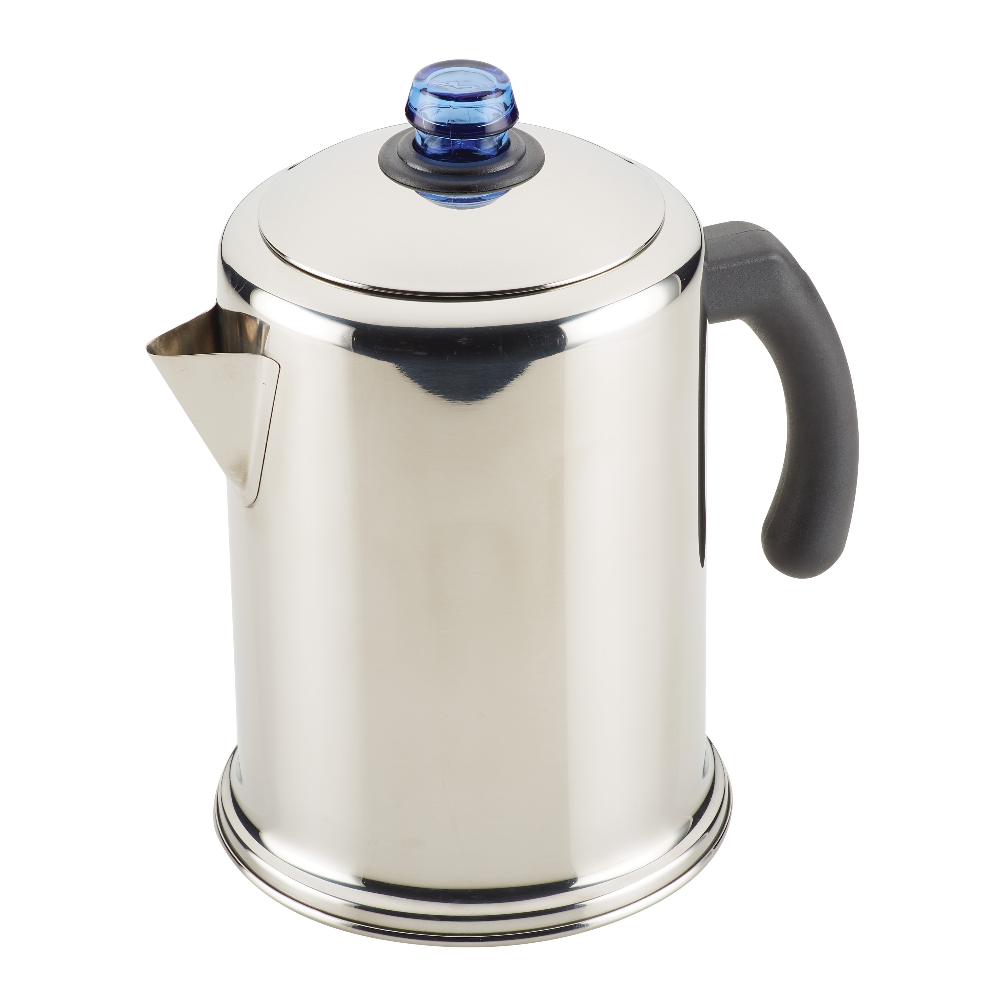 Farberware Classic Stainless Steel Coffee Percolator, 12-Cup - Bed